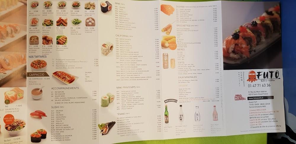 Futo Sushi - Menu Image 3